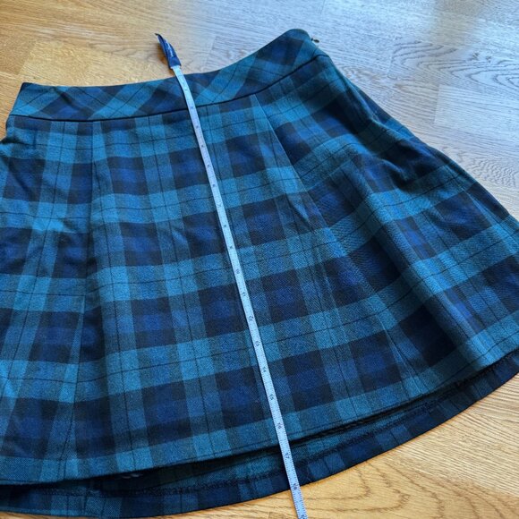 The Limited Plaid Mini Skirt Blue Green School Girl Size XS - Picture 9 of 9